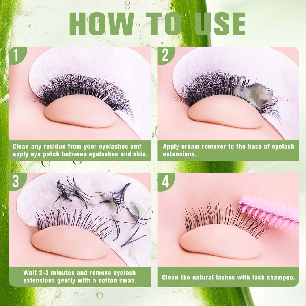 10g Aloe Cream Remover Amazon Store False Eyelash Remover VEYELASH