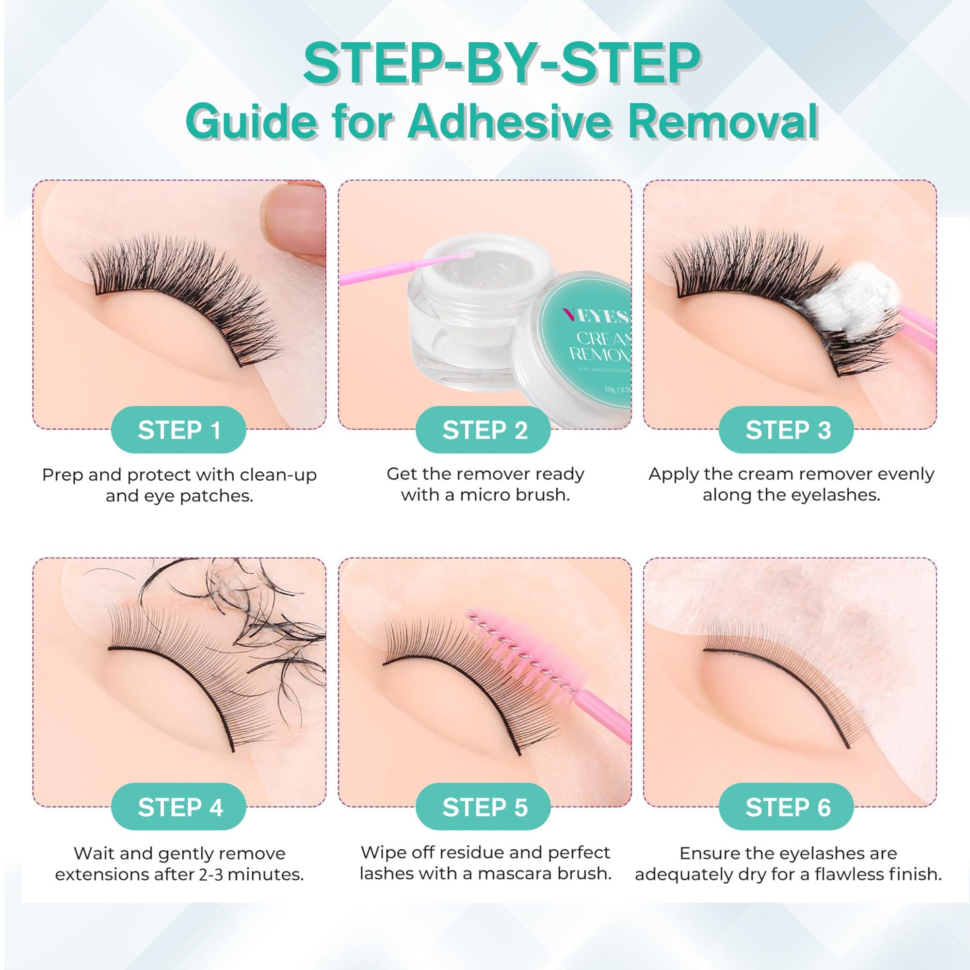 10g Cantaloupe Cream Remover False Eyelash Remover VEYELASH