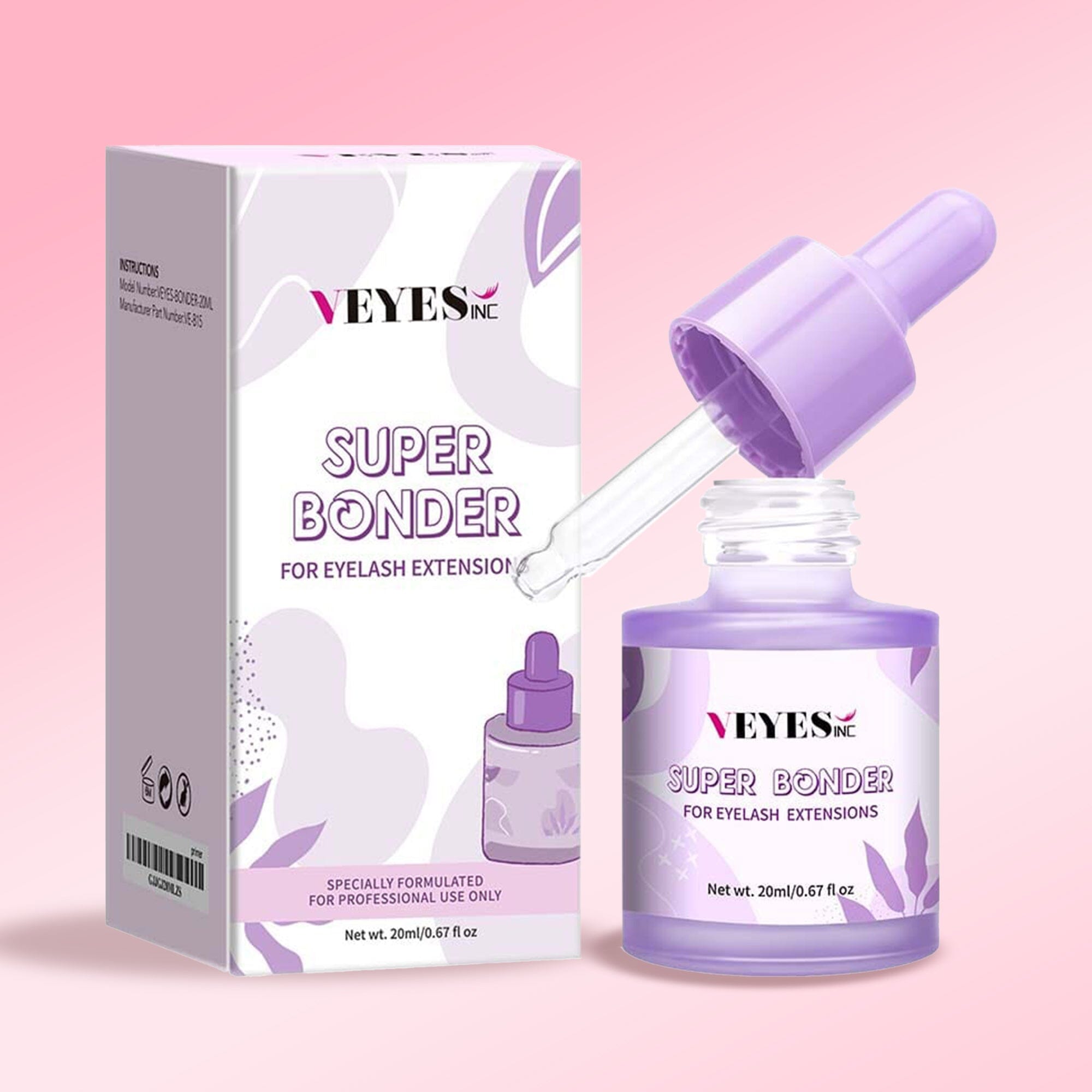 20ML Violet Super Bonder Eyelash Kits VEYELASH®