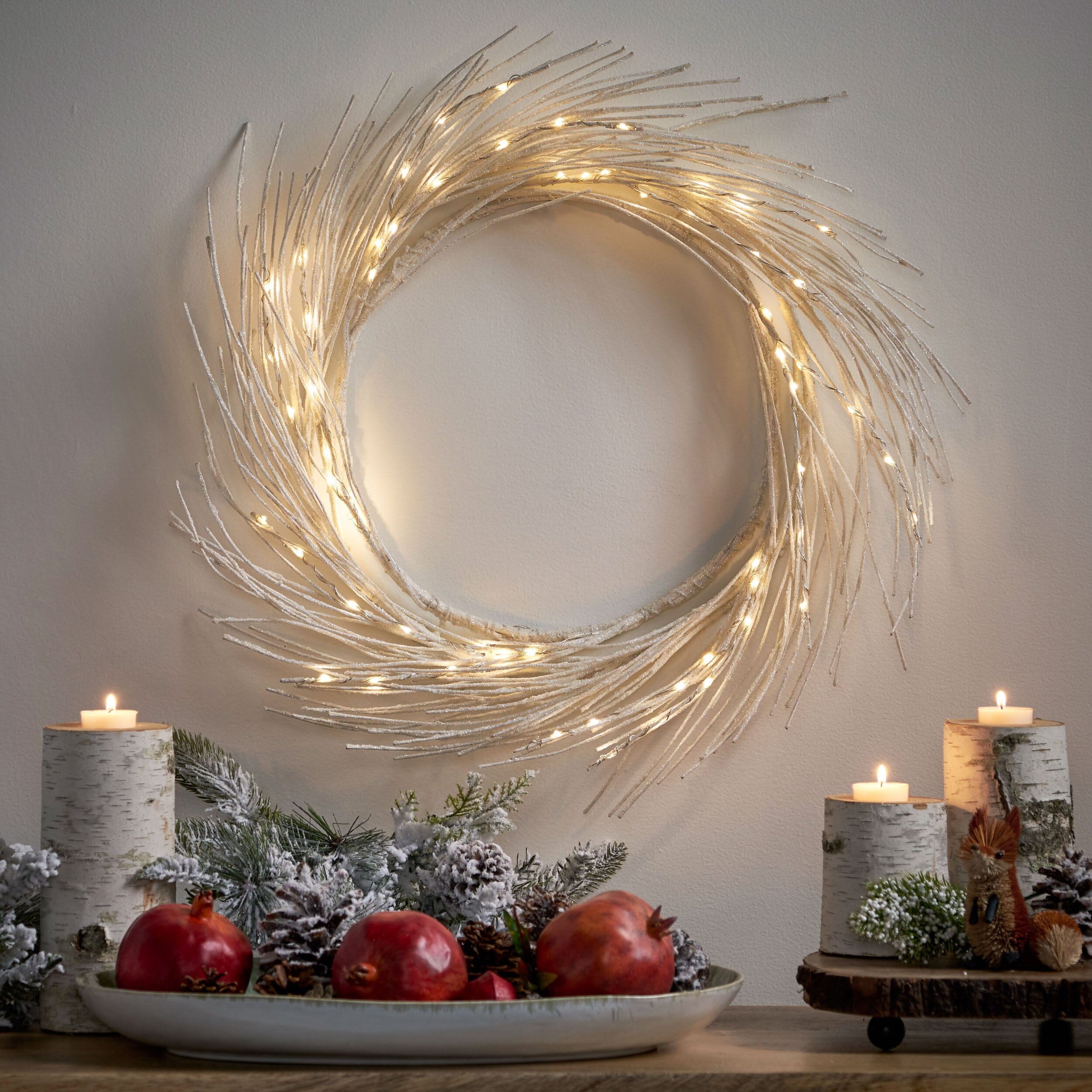 24" Paper Wreath With LED Lights VEYELASH®