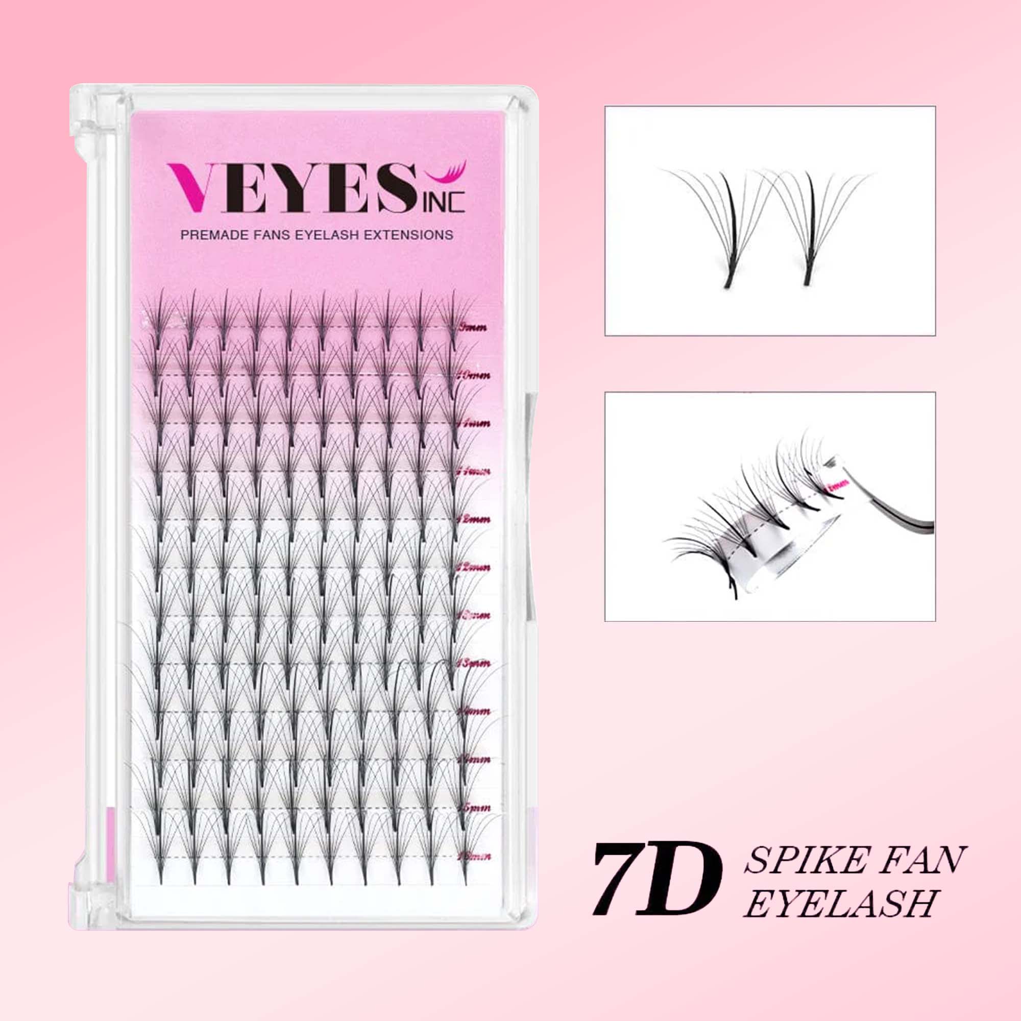 7D Spike Fan Lashes Premade volume fans VEYELASH