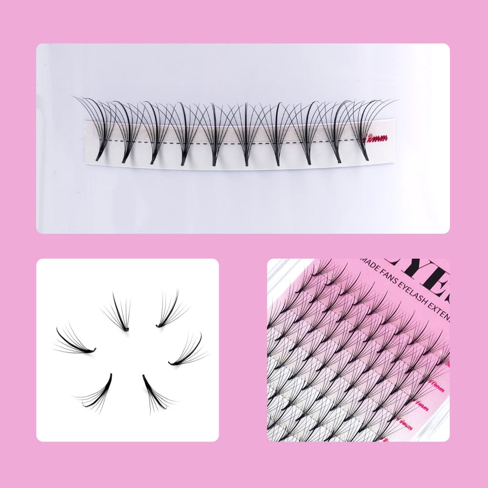 7D Spike Fan Lashes Premade volume fans VEYELASH