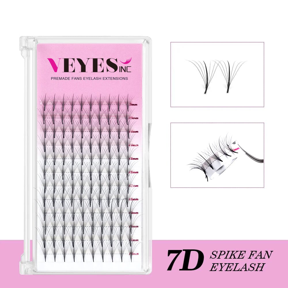 7D Spike Fan Lashes Premade volume fans VEYELASH