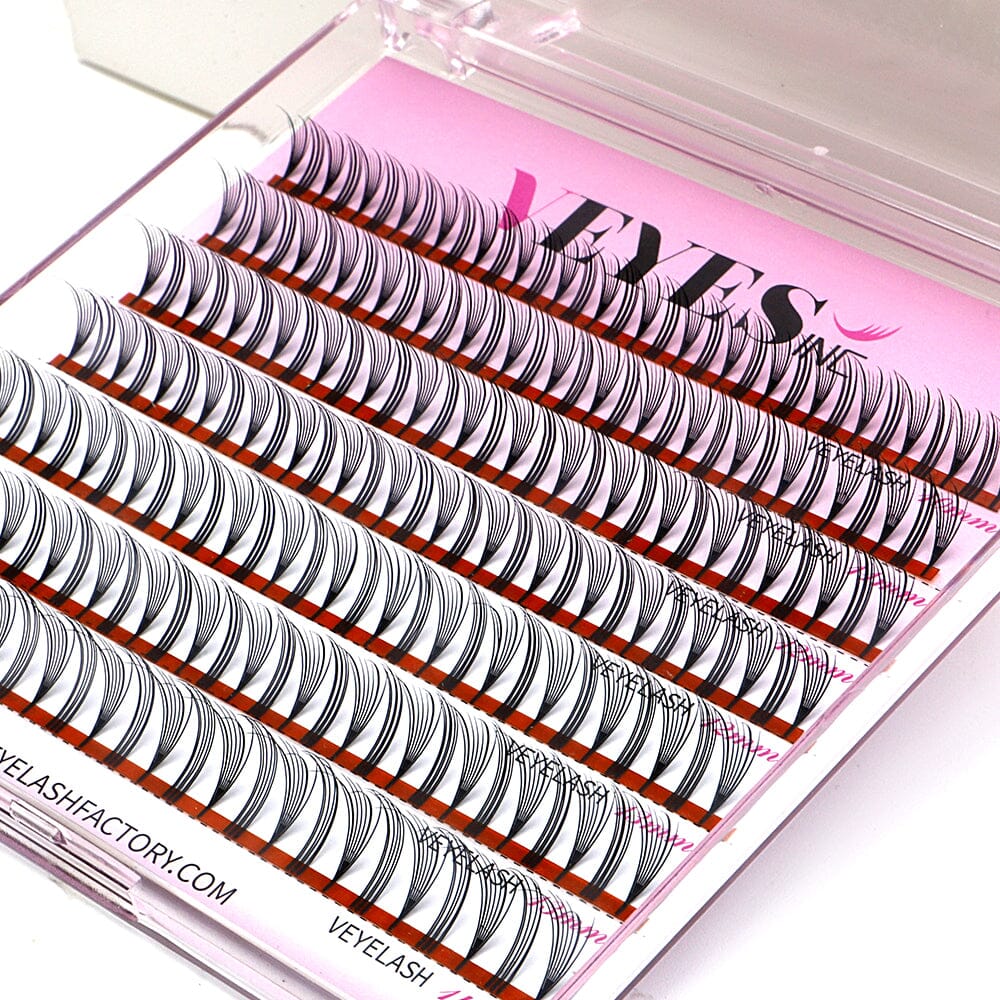 Airlift Laser Cutting Premade+Spike Lash Premade volume fans VEYELASH