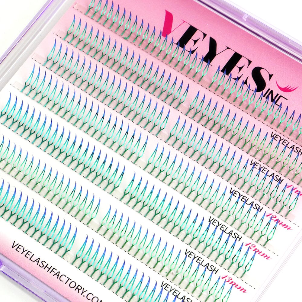 Aurora Lashes Premade volume fans VEYELASH