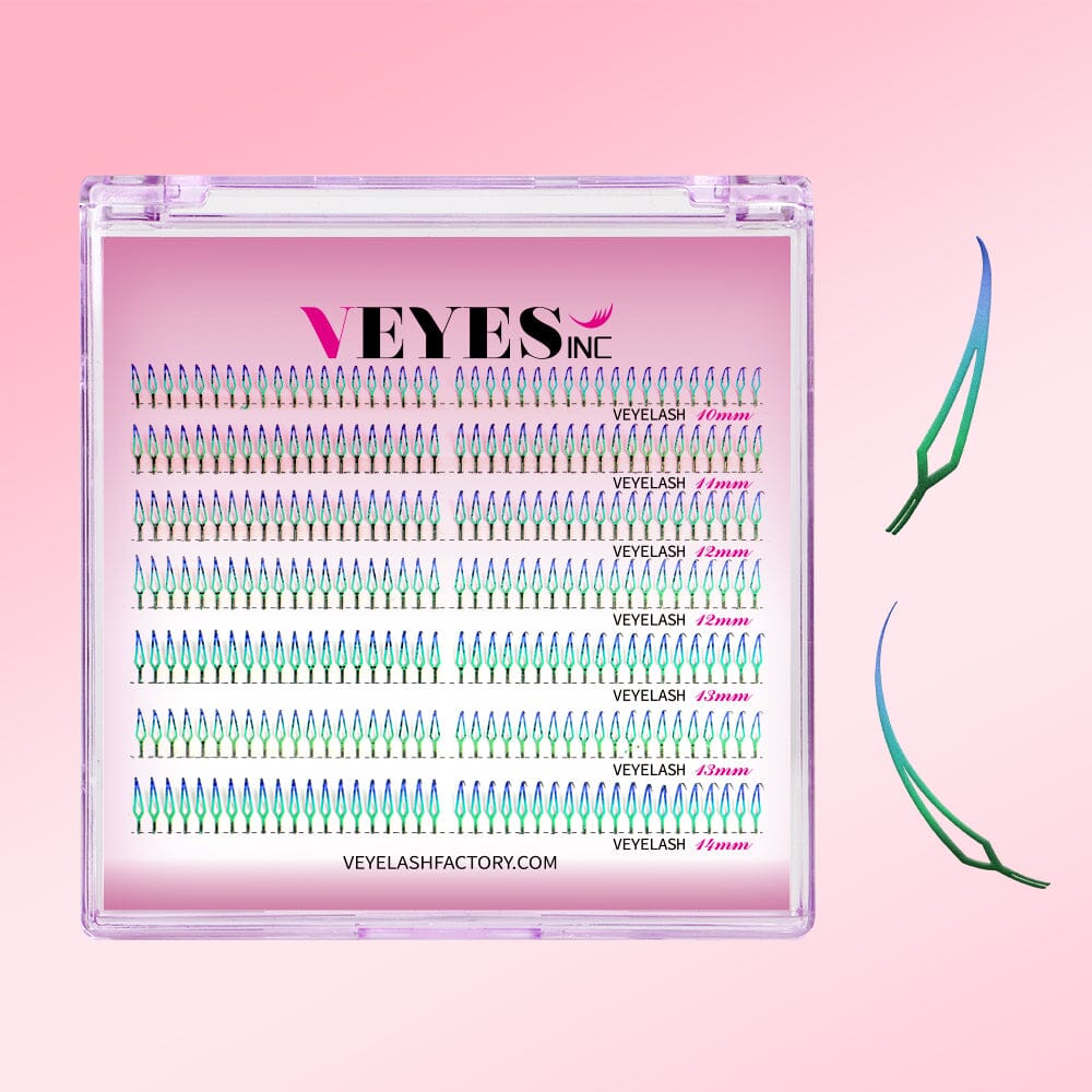 Aurora Lashes Premade volume fans VEYELASH