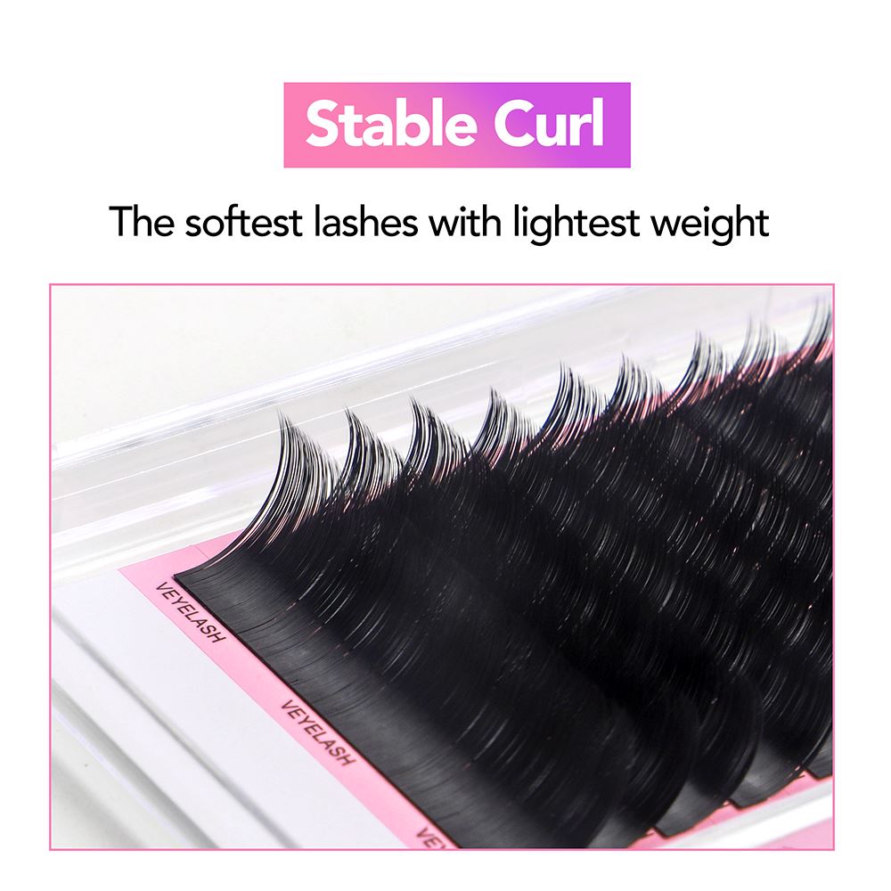 B Curl Lash Extensions Individual eyelashes VEYELASH