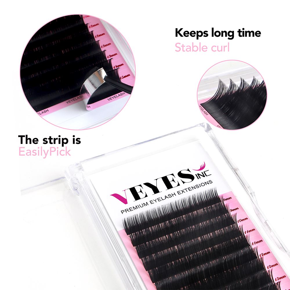B Curl Lash Extensions Individual eyelashes VEYELASH