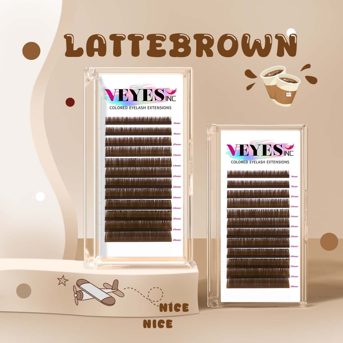 Brown Color Lash 0.03/0.05mm VEYELASH®