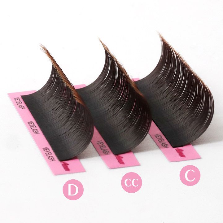 Brown Ellipse Flat Lashes Individual eyelashes VEYELASH®