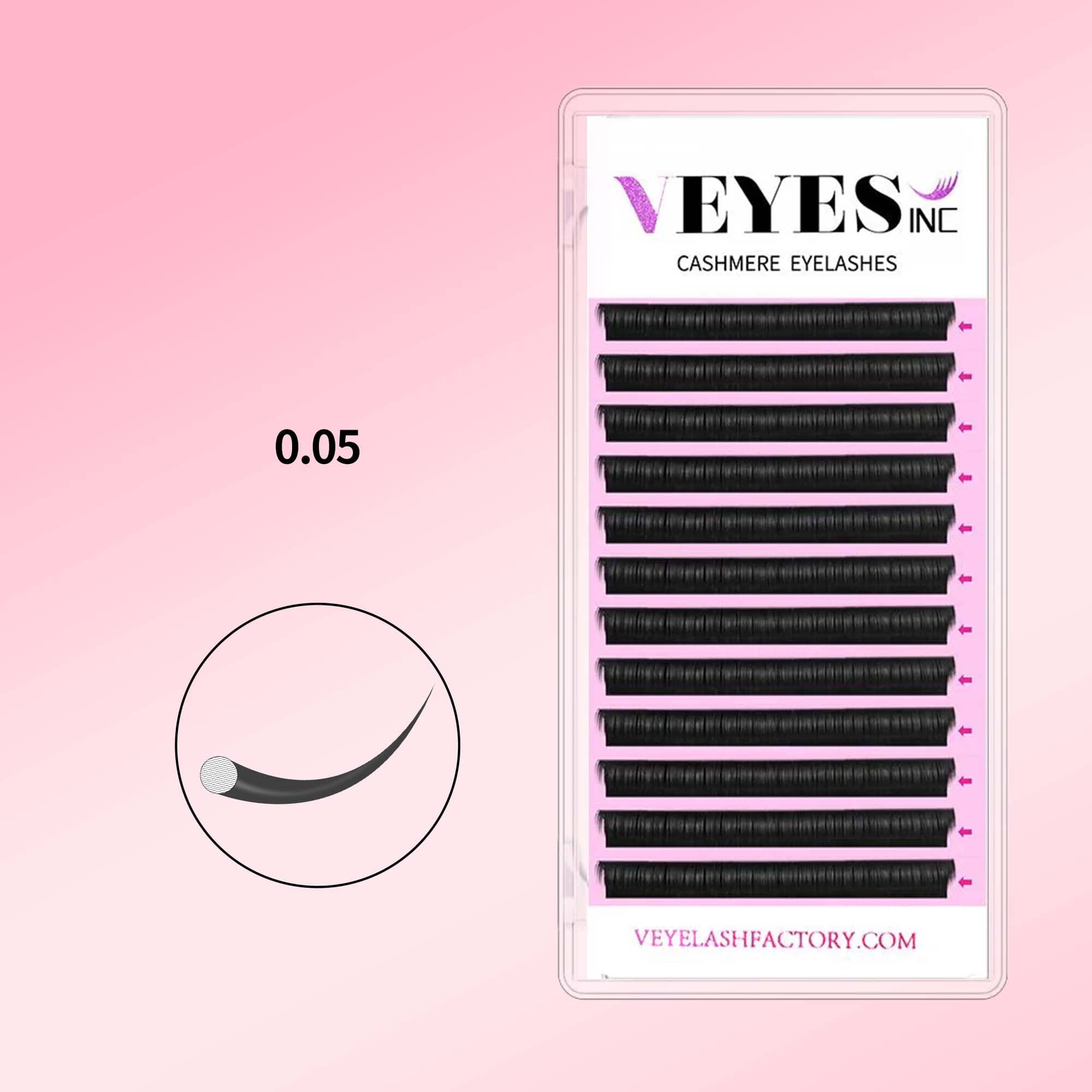 Cashmere Lashes - 0.05MM Individual eyelashes VEYELASH