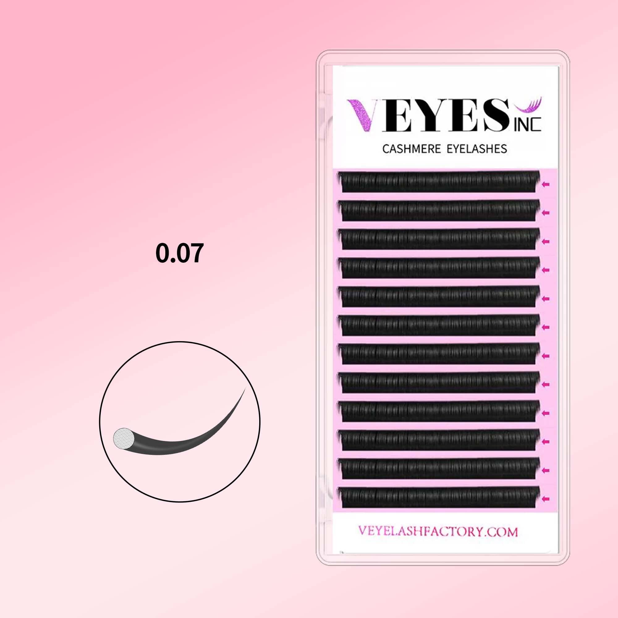 Cashmere Lashes - 0.07MM Individual eyelashes VEYELASH