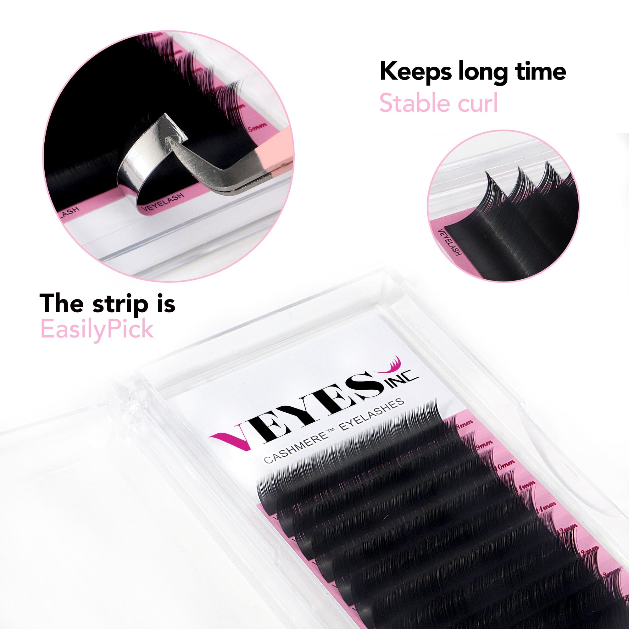 Cashmere Lashes - J & B Curl Individual eyelashes VEYELASH®