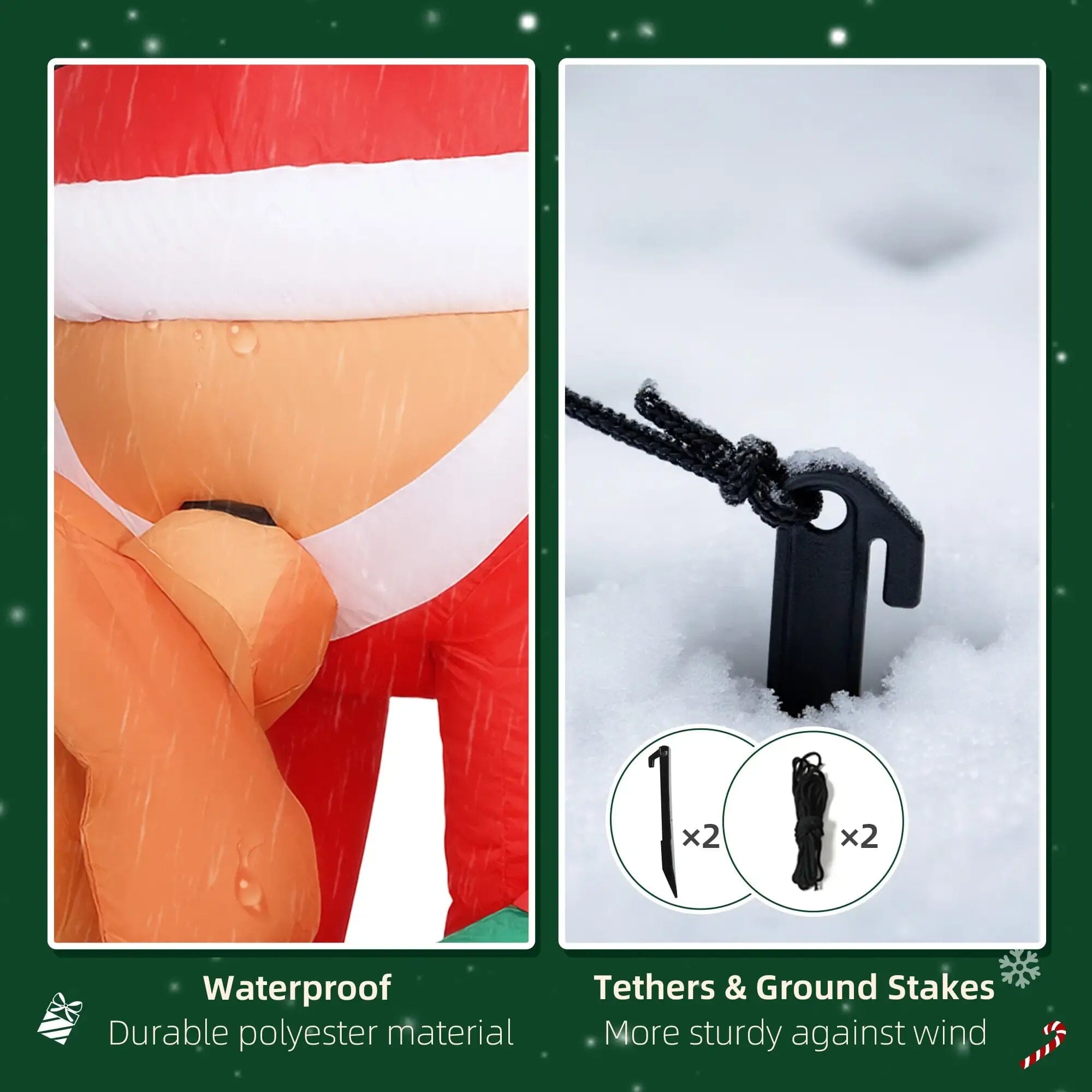 Christmas Blow Up Decoration VEYELASH