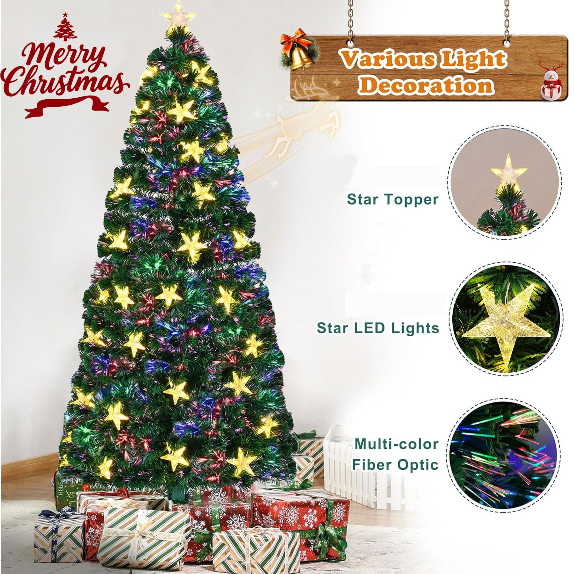 Christmas Tree with Large Stars VEYELASH