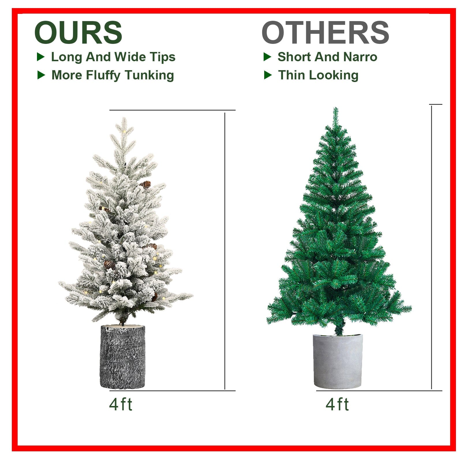 Flocked Christmas Tree with Pot Base Lab Information Network Co., Limited