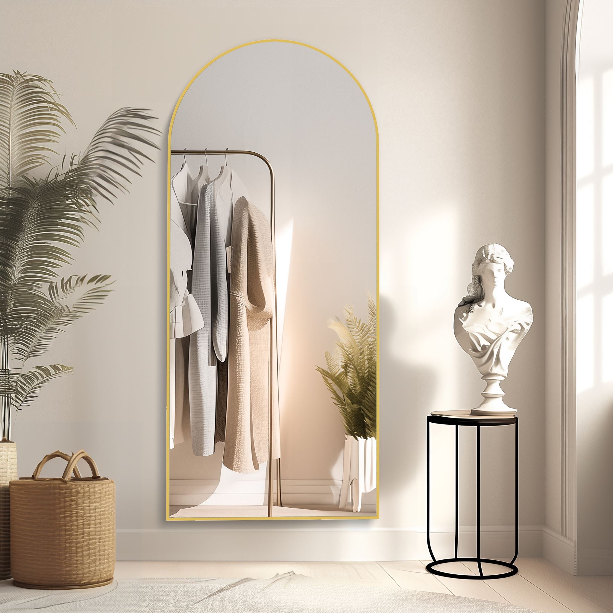 Floor Mirrors VEYELASH® Right Gold 65"x24"