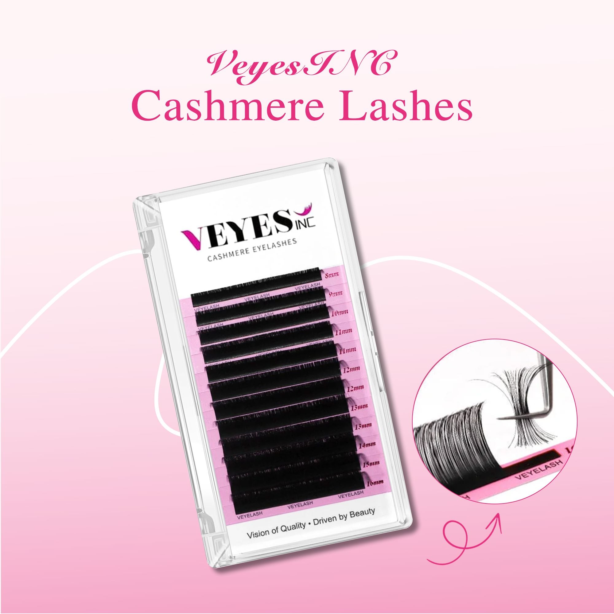 GIVE AWAY Sample Use Code - FREE2 VEYELASH Cashmere Lash C/8-16MM 0.03