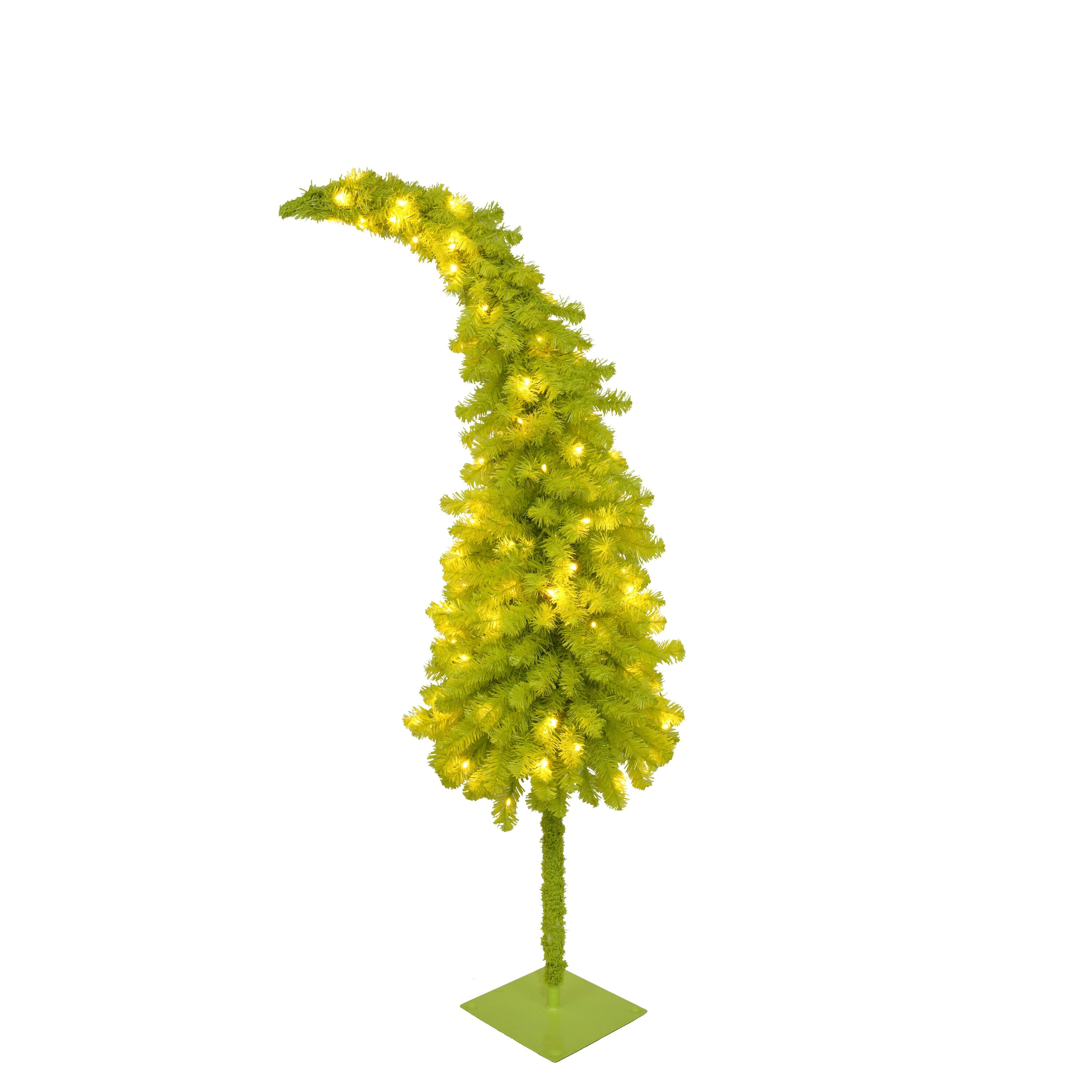 Hinged Fir Artificial Fir Bent Top Christmas Tree Lab Information Network Co., Limited