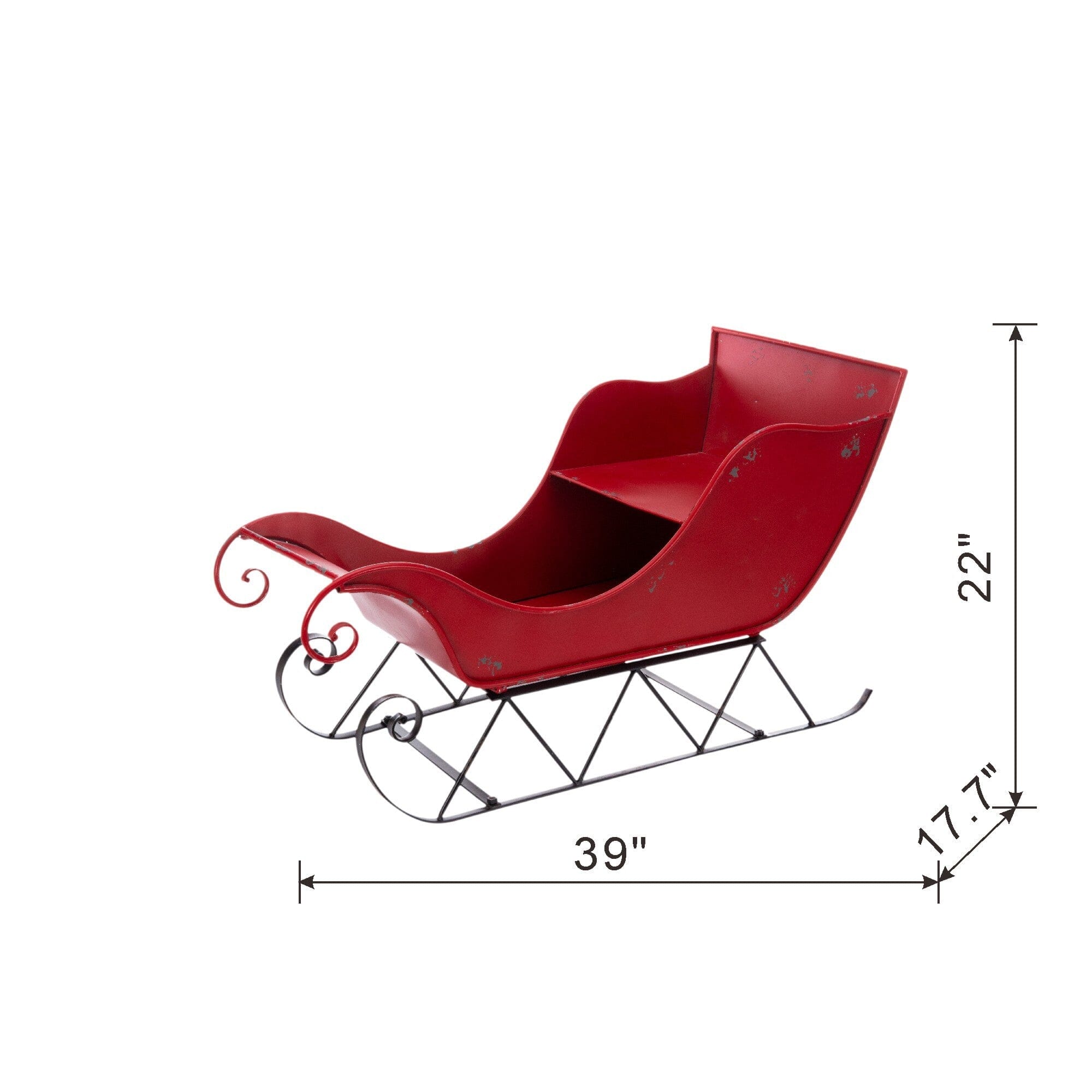 Iron Red/Black Sleigh Lab Information Network Co., Limited