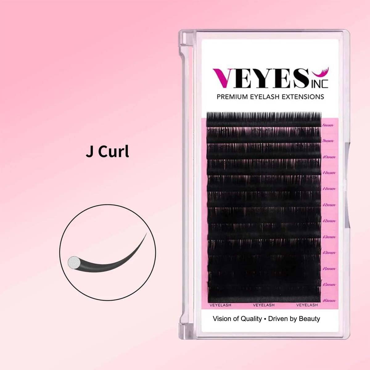 J Curl Lash Extensions Individual eyelashes VEYELASH