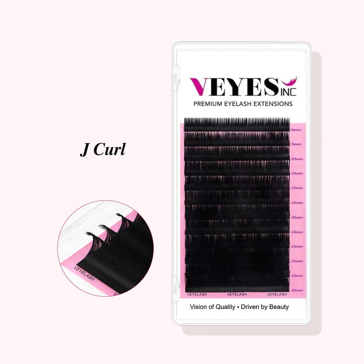 J Curl Lash Extensions Individual eyelashes VEYELASH