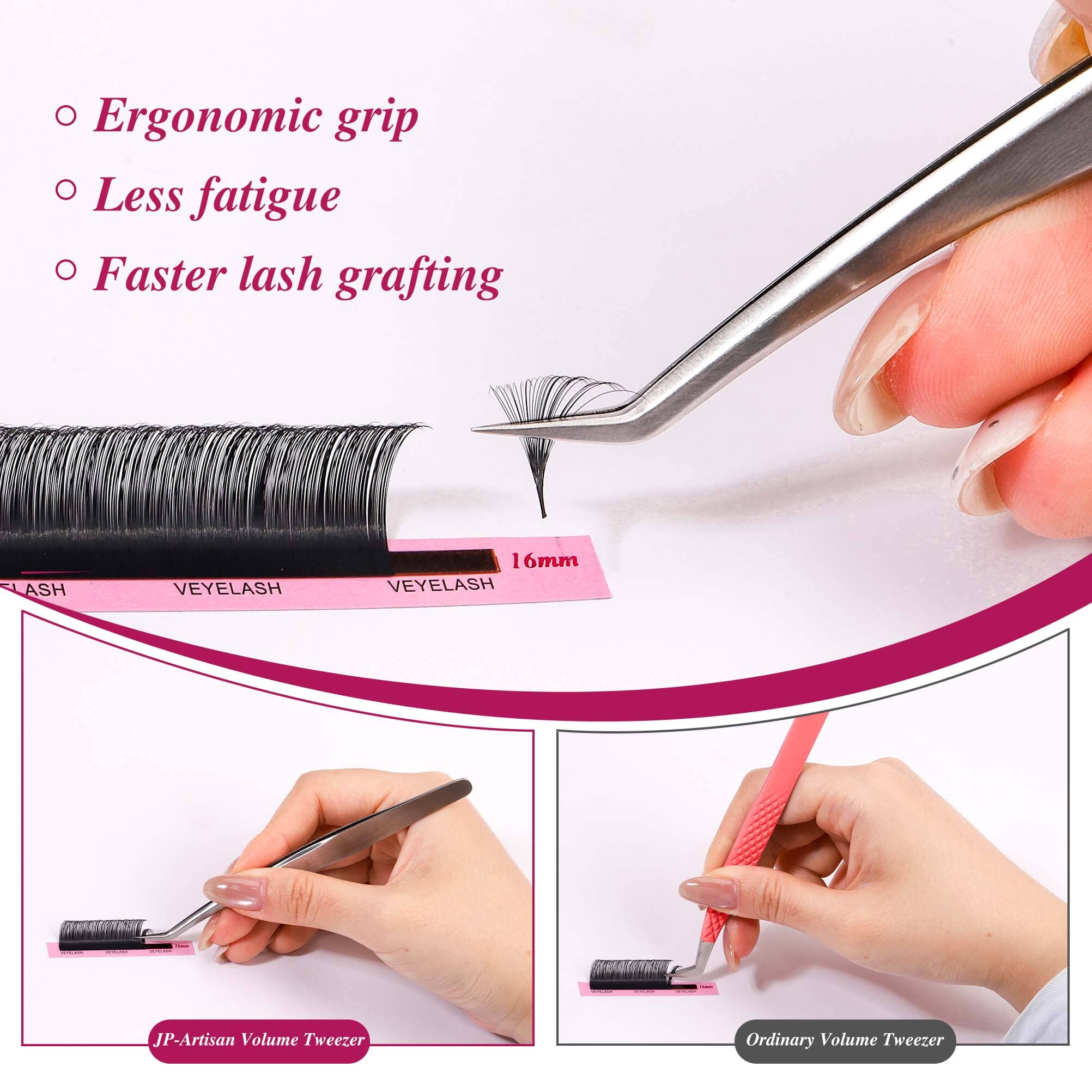 JP‑Artisan Volume Tweezer Tweezers VEYELASH