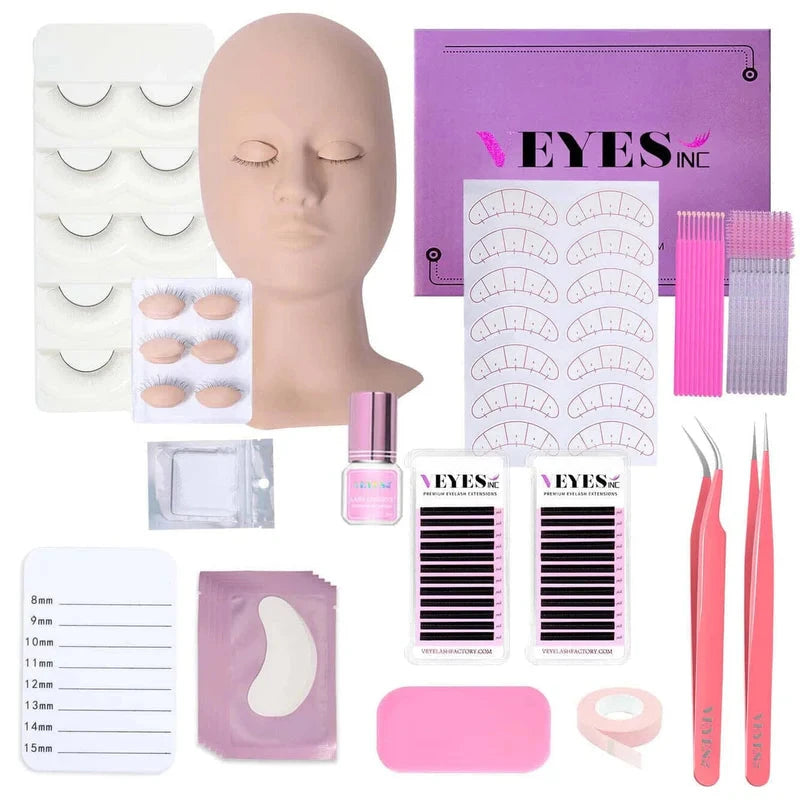 Luxury Mannequin Eyelash Practice Kit Eyelash Kits VEYELASH