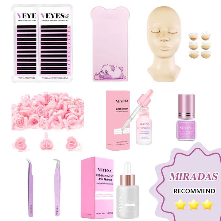 Miradas Starter Kit Eyelash Kits VEYELASH