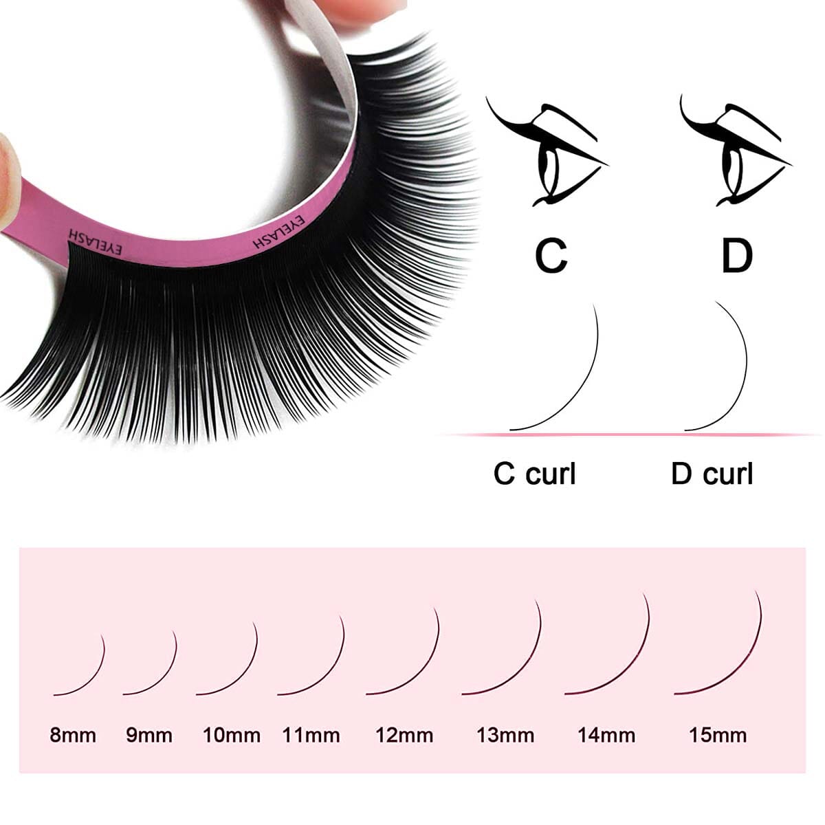 Mix Length Eyelash Extensions Individual eyelashes VEYELASH