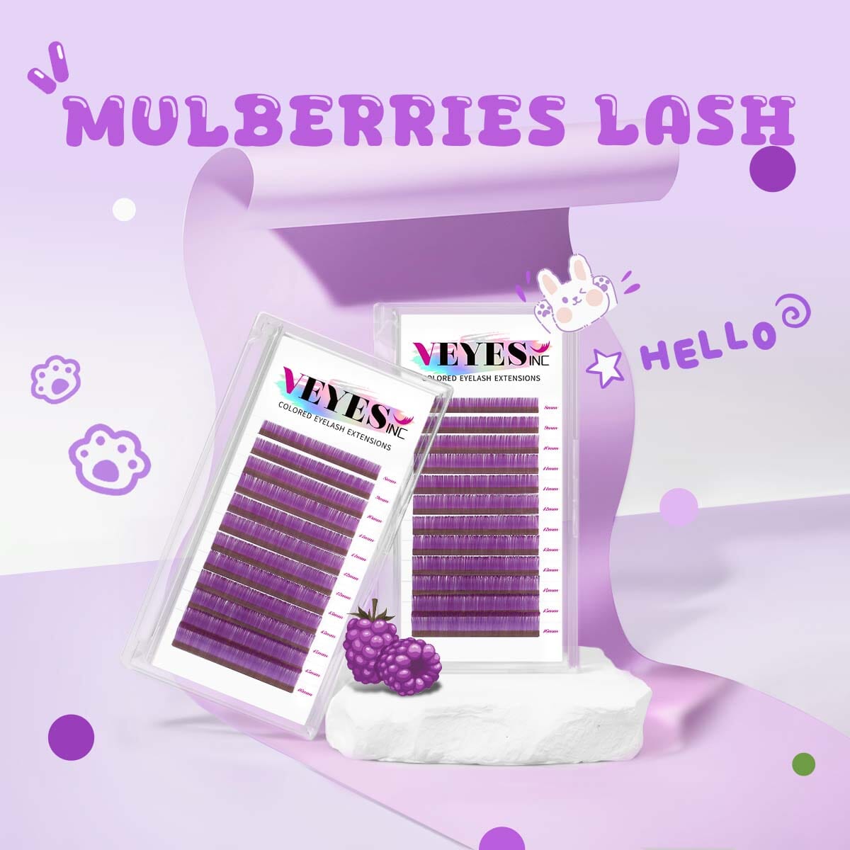 Mulberries Lash 0.07mm Individual eyelashes VEYELASH®