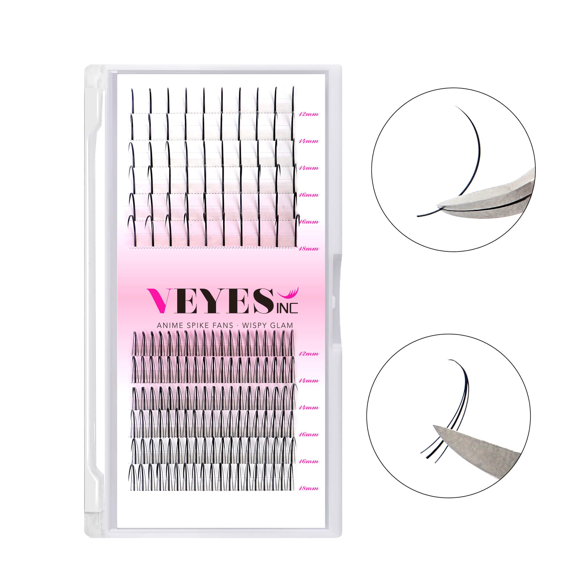 Multi-type Spike Lashes Premade volume fans VEYELASH