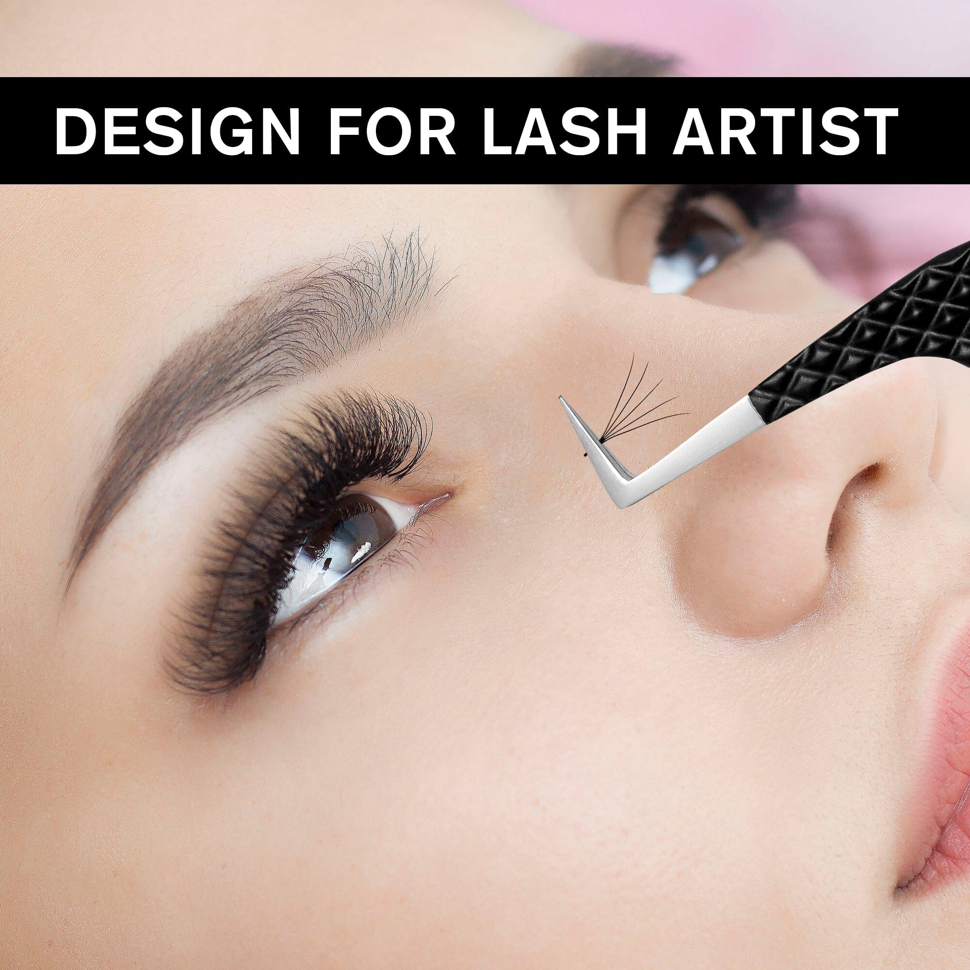 Noir N°3 - Fiber Lash Tweezer Tweezers VEYELASH