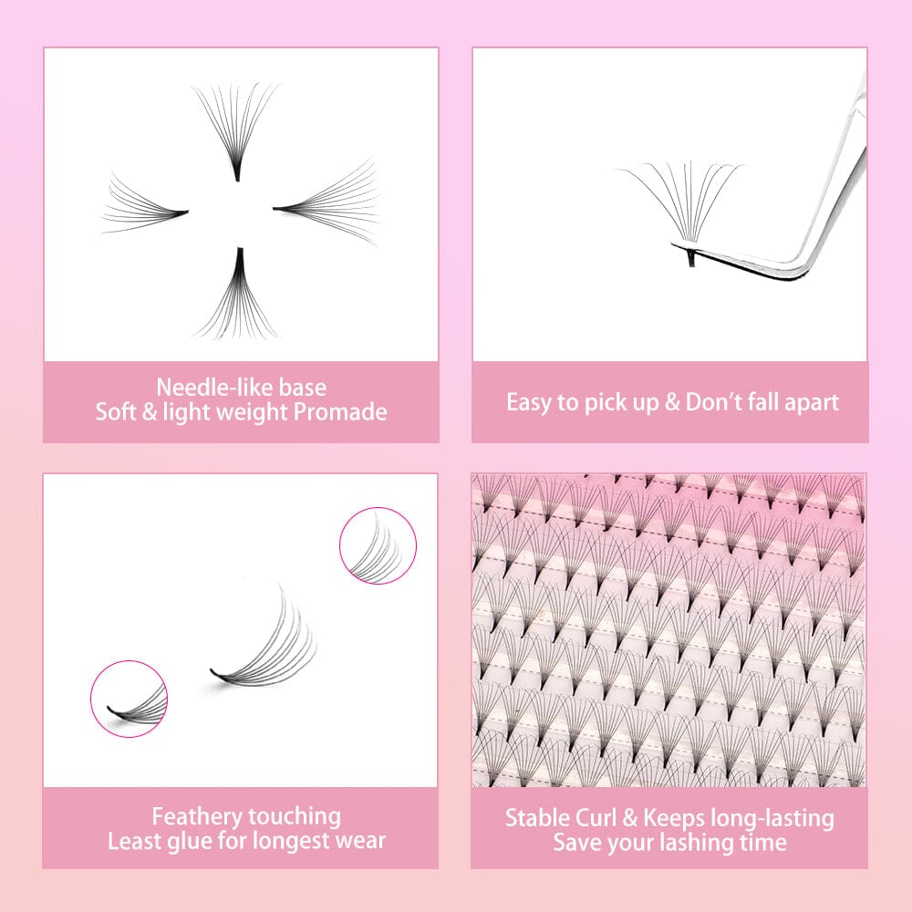 Plus Tray 8D Promade Fans Premade volume fans VEYELASH®