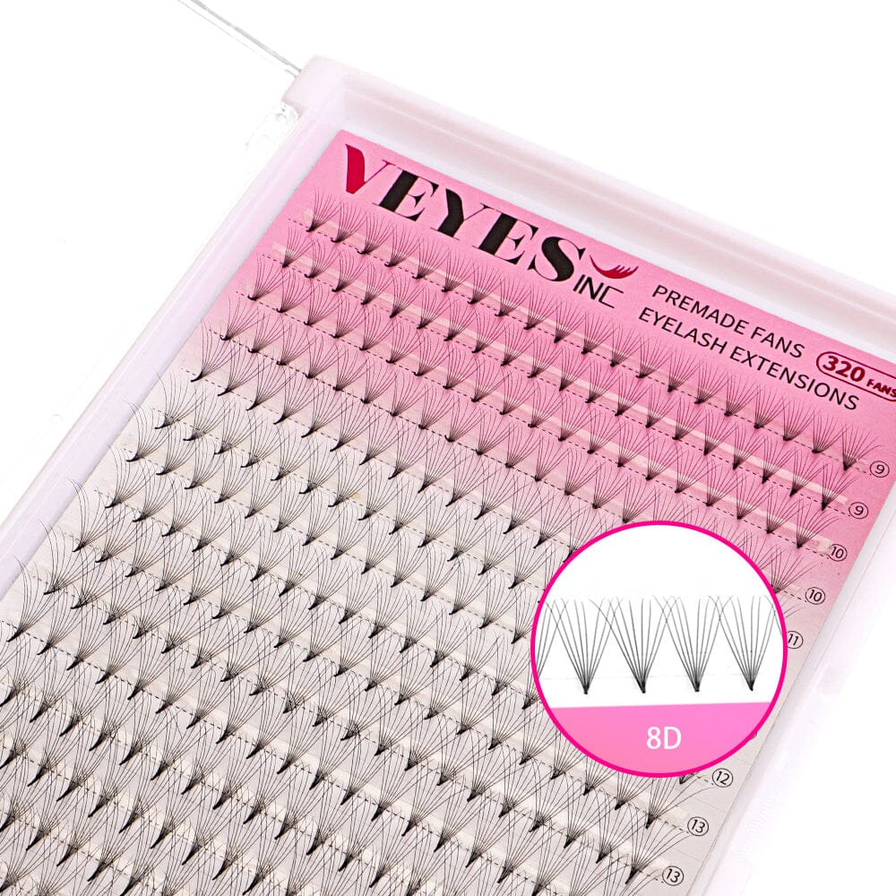 Plus Tray 8D Promade Fans Premade volume fans VEYELASH®