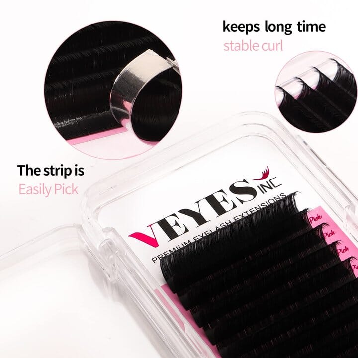 Premium Eyelash Extensions 0.07mm Individual eyelashes VEYELASH