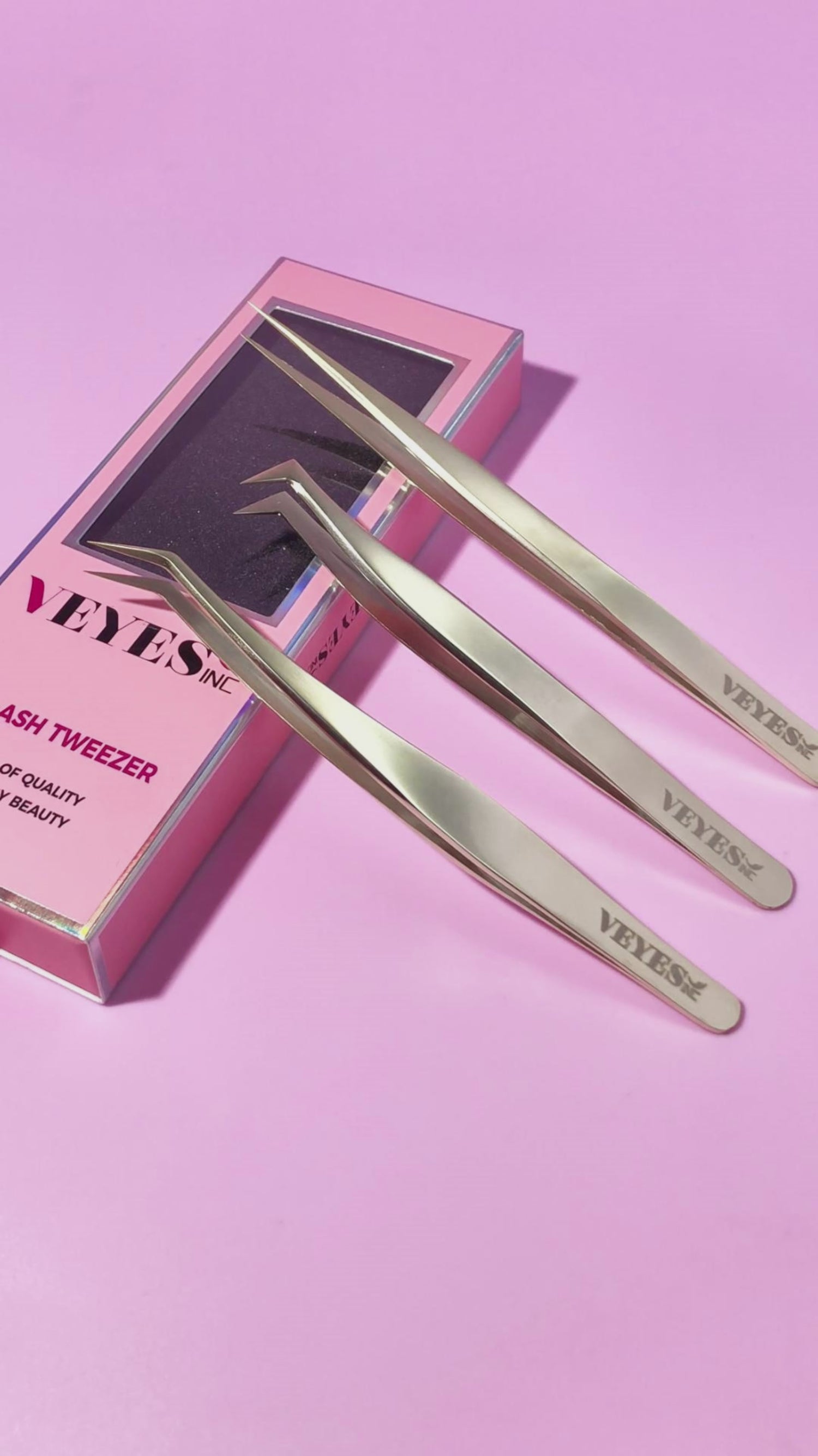 Luxe Gold Precision Tweezer Trio