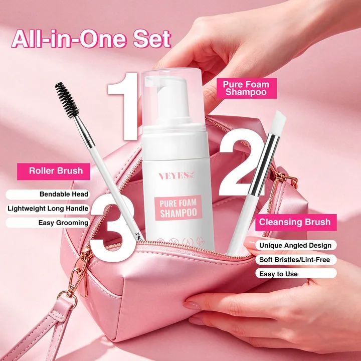 Pure Foam Shampoo 100ML VEYELASH®