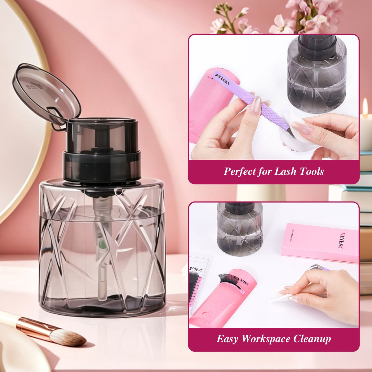 Push-Down Liquid Dispenser 200ML VEYELASH®