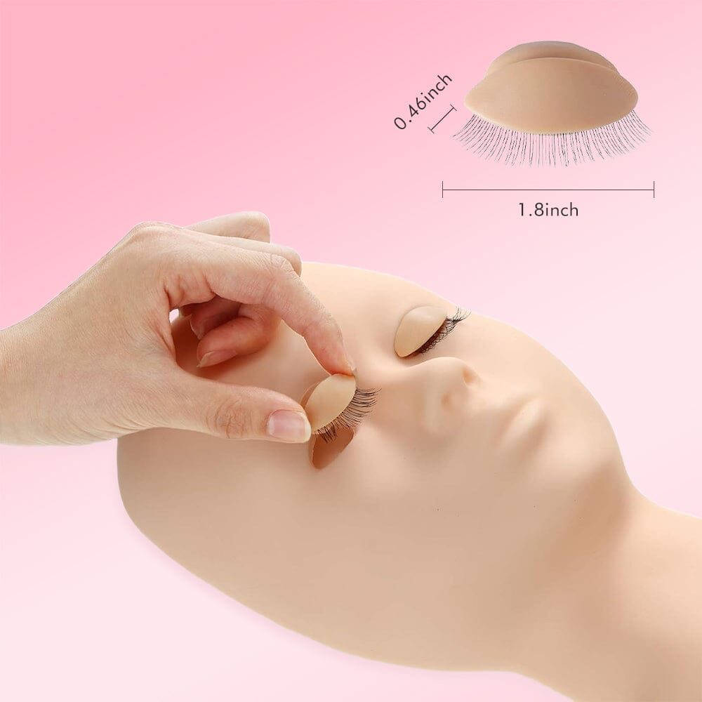 Replacement Eyelids For Mannequin Head Practice mannequin VEYELASH