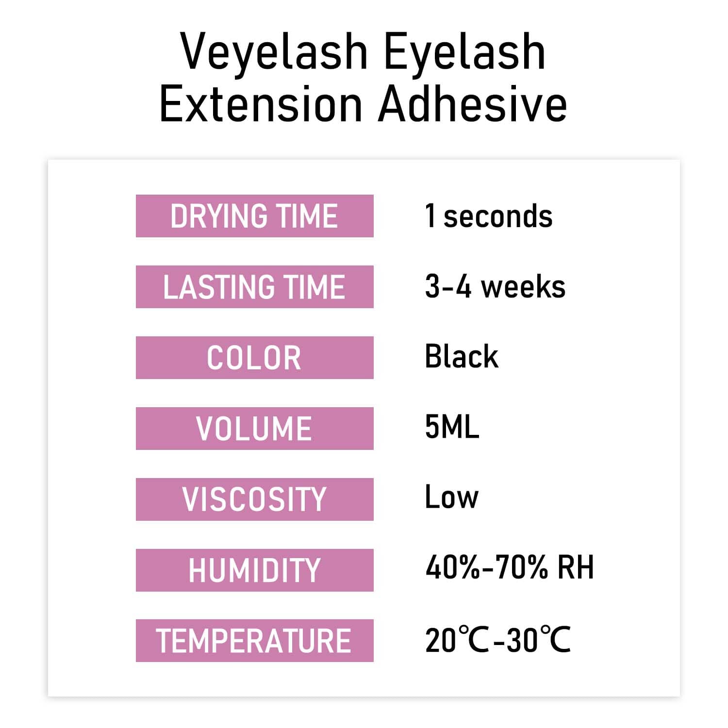 Sensitive 5ml - Eyelash Extension Glue VEYELASH