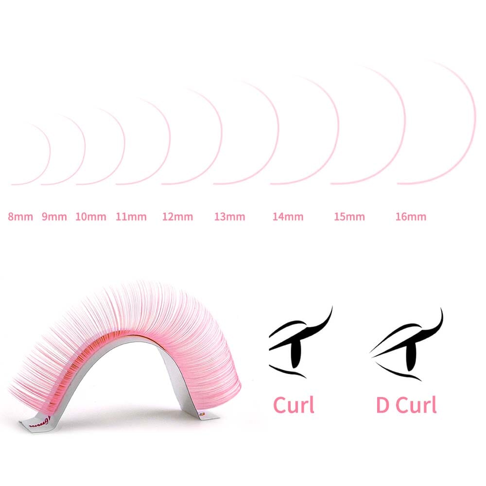 Sweet Pink Lash 0.07mm Individual eyelashes VEYELASH®