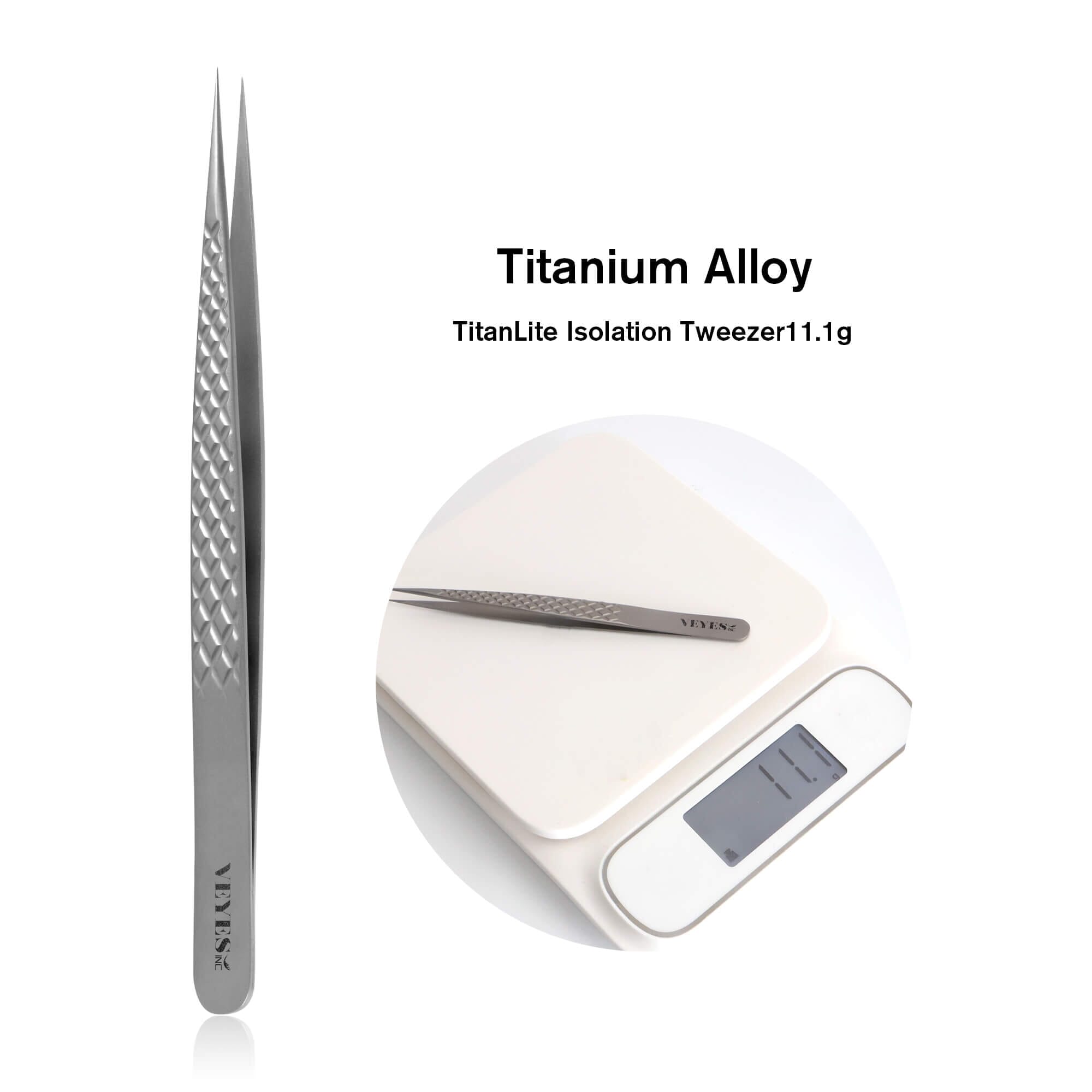Titanium Alloy - TitanLite Isolation Tweezer Tweezers VEYELASH