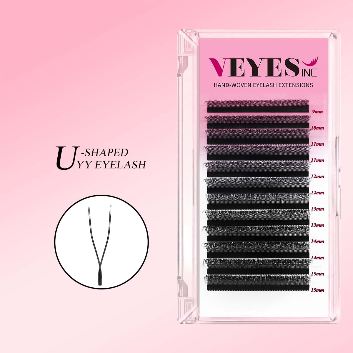 U Shaped YY Lash Extensions Individual eyelashes VEYELASH