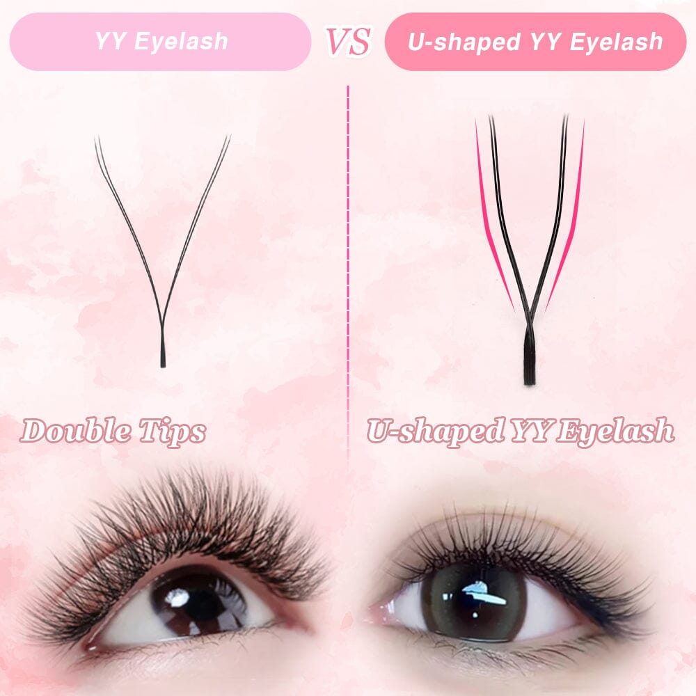 U Shaped YY Lash Extensions Individual eyelashes VEYELASH