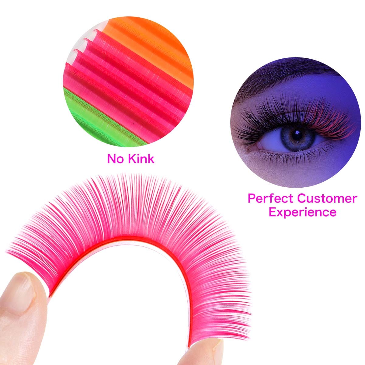 UV Neon Colored Lash Individual eyelashes VEYELASH®