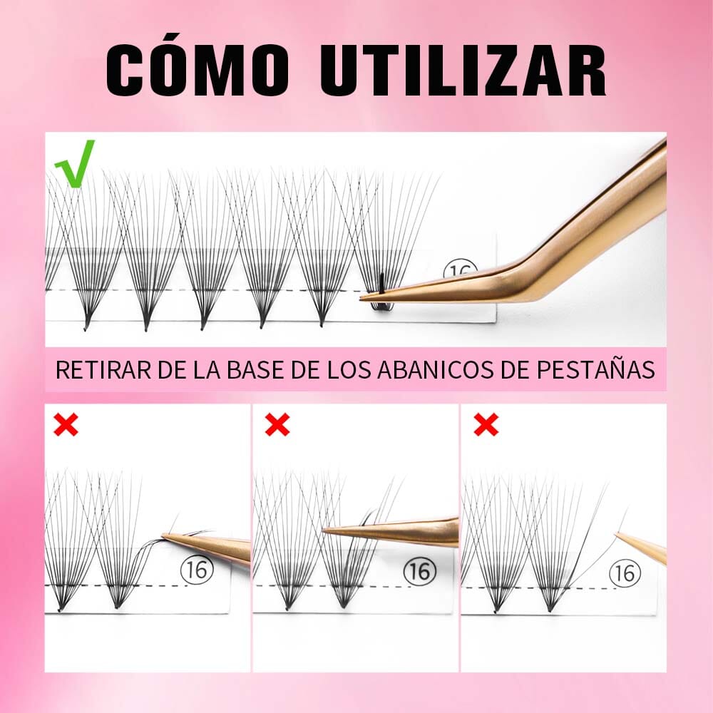 Ventiladores Plus Tray Promade México Premade volume fans VEYELASH®