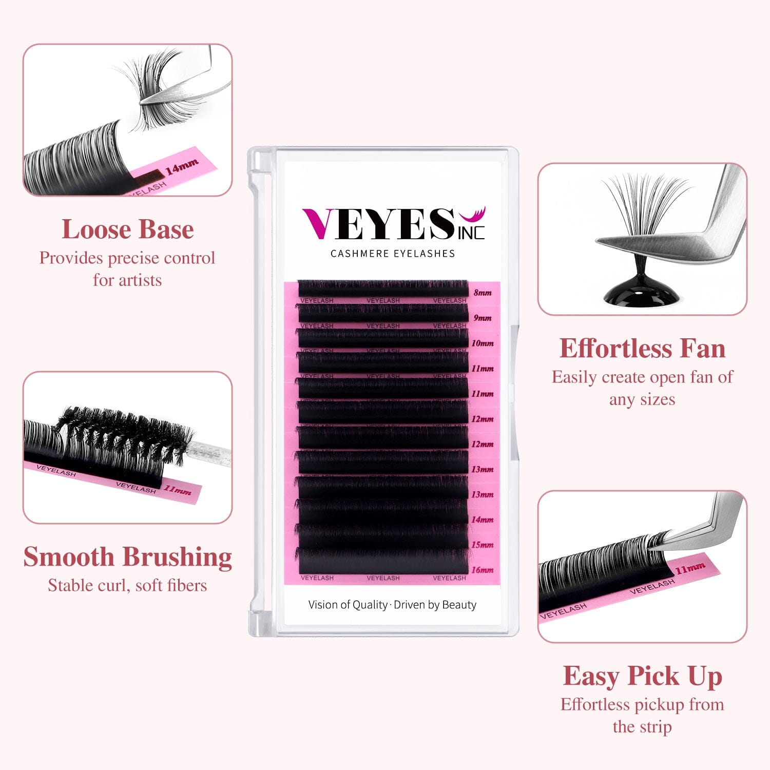 VEYESINC Cashmere Lashes - 0.03MM Individual eyelashes VEYELASH®