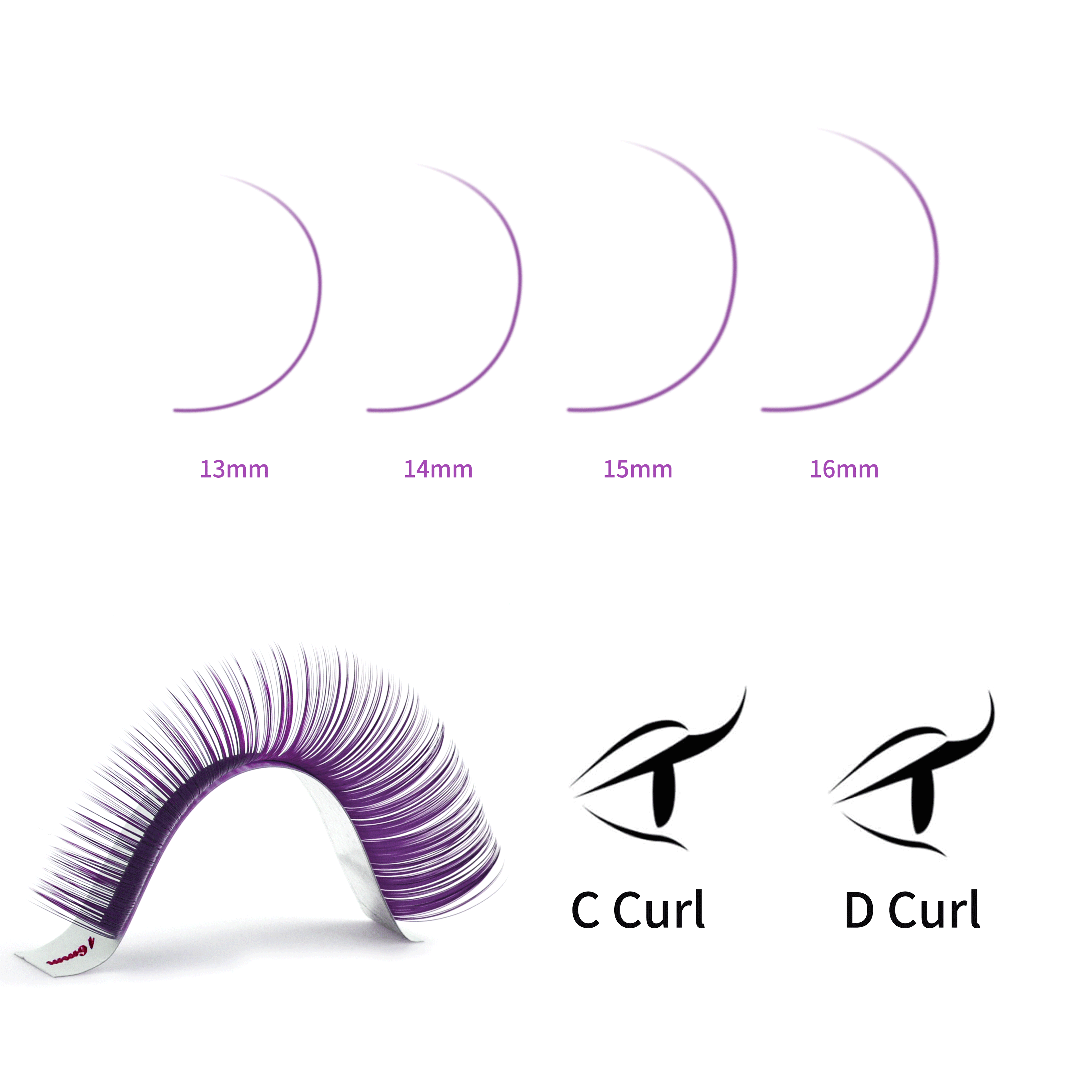 Violet Mysterious Lash Individual eyelashes VEYELASH®