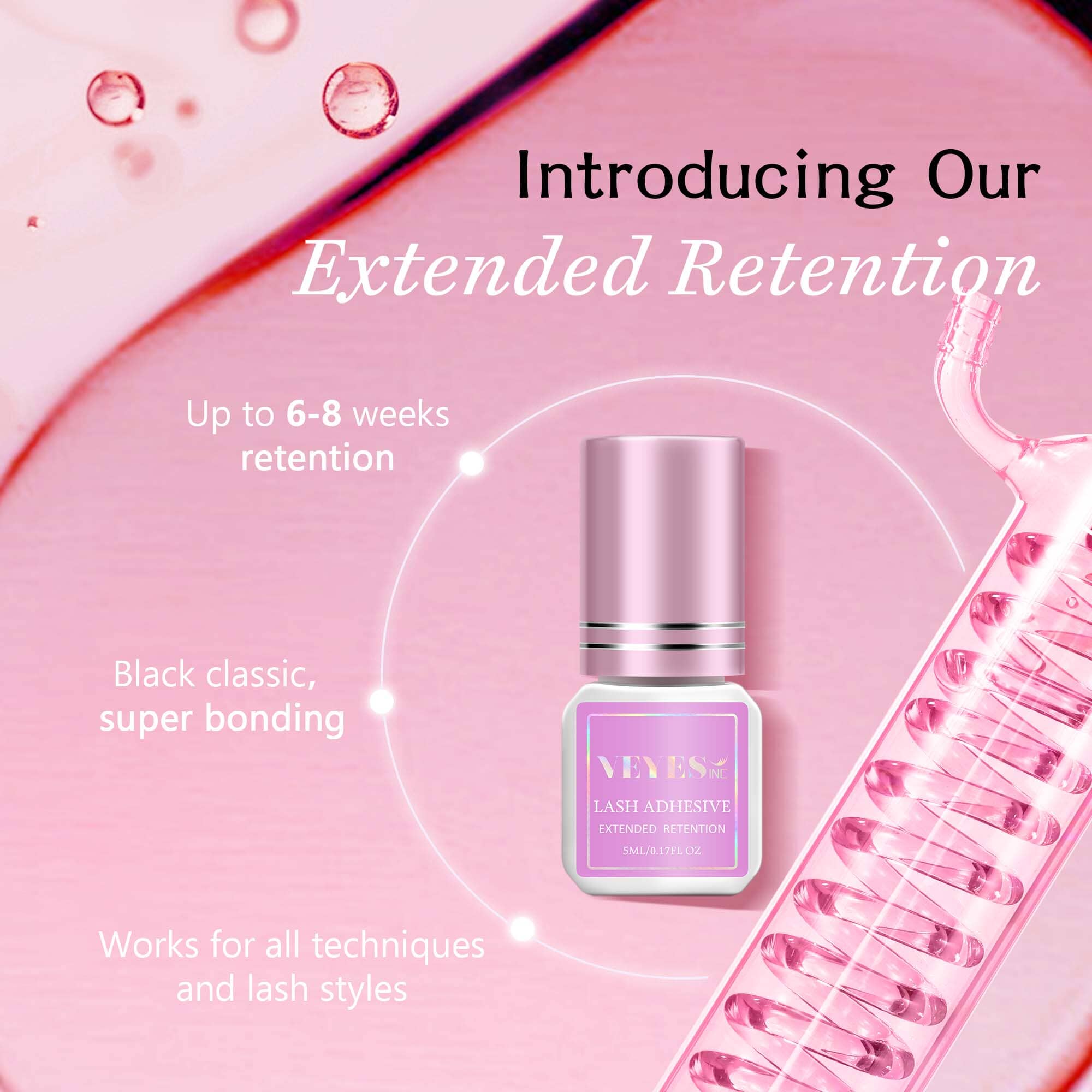 Volume 5ml - Lash Extension Glue False Eyelash Adhesive VEYELASH®